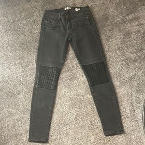 Paige Jeans with Zippers / Leather